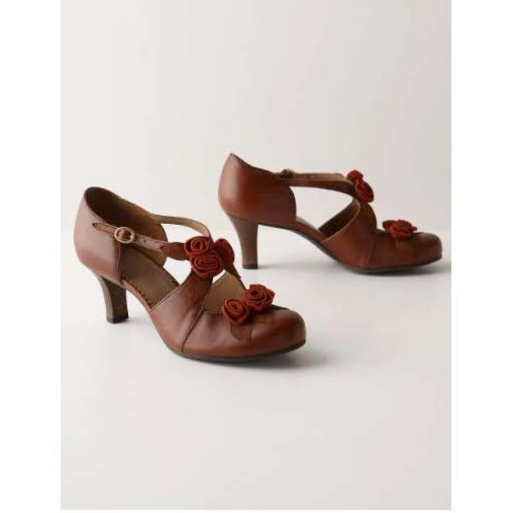 Anthropologie Miss Albright Bouquet-Of-Roses Heels